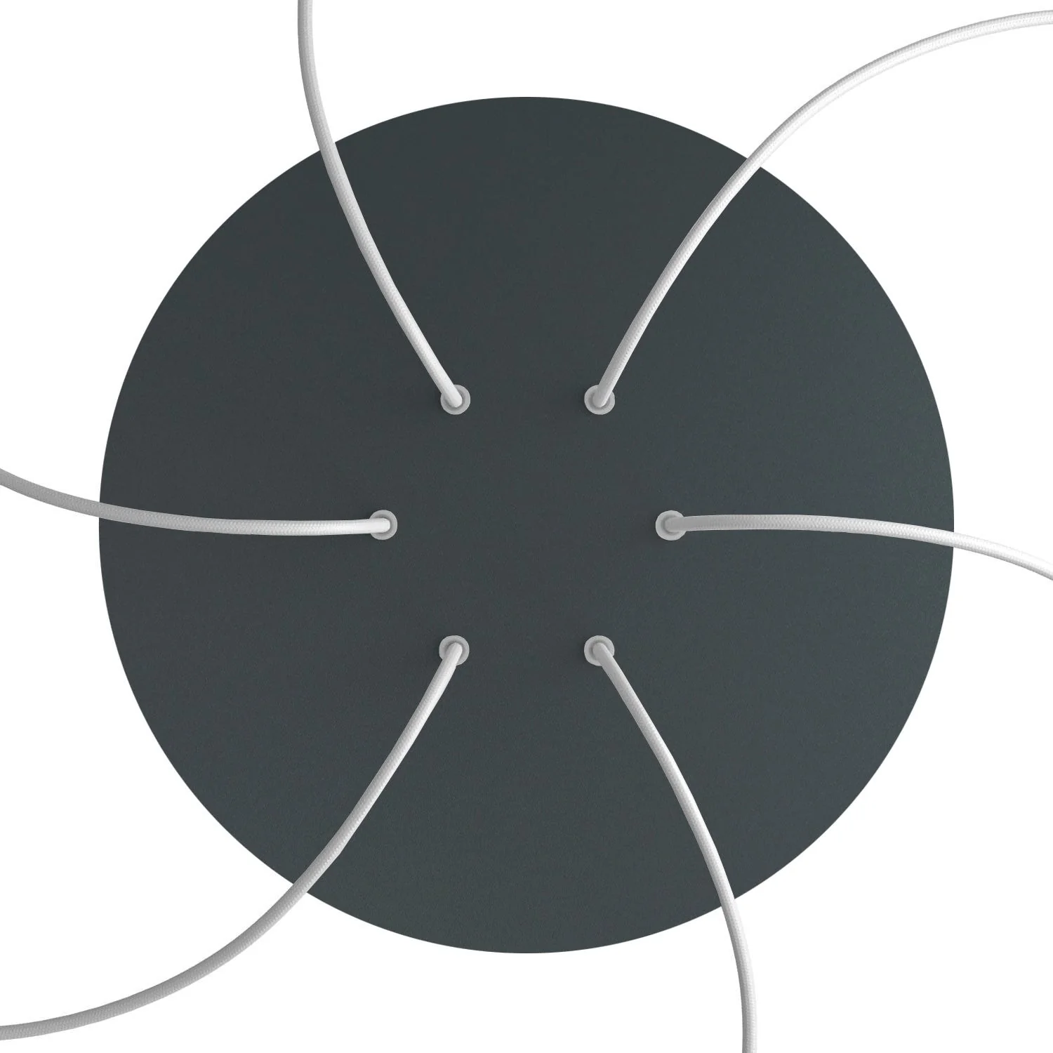 Pavillon XXL Rose-One rond, diamètre 400 mm avec 6 trous et 4 trous latéraux - Anthracite - Image 2