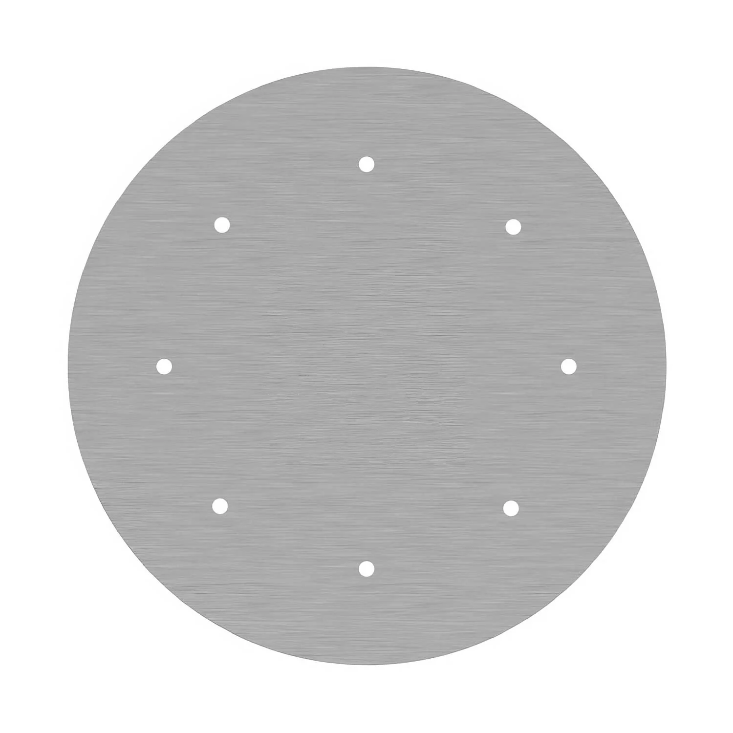 Pavillon XXL Rose-One rond, diamètre 400 mm avec 8 trous et 4 trous latéraux - Dibond Acier satiné - Image 3