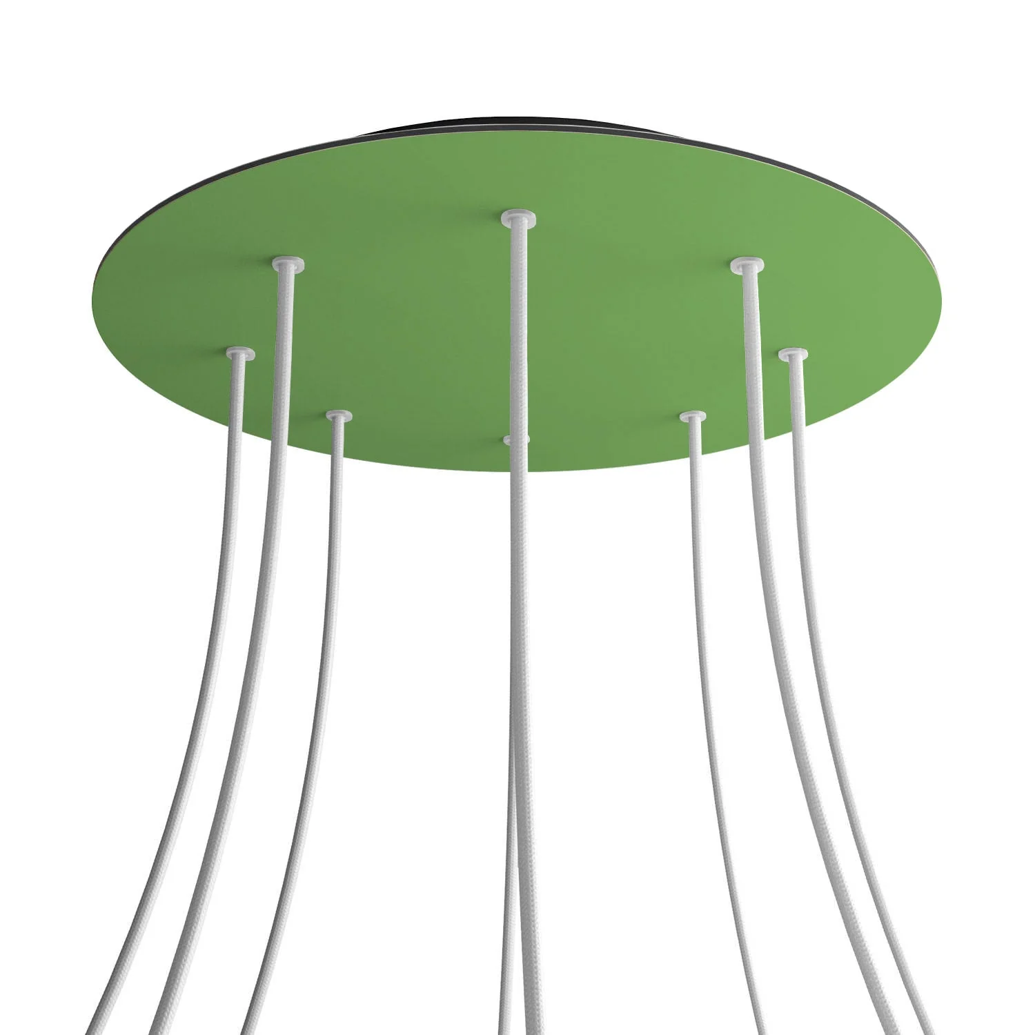 Pavillon XXL Rose-One rond, diamètre 400 mm avec 8 trous et 4 trous latéraux - Vert prairie - Image 8