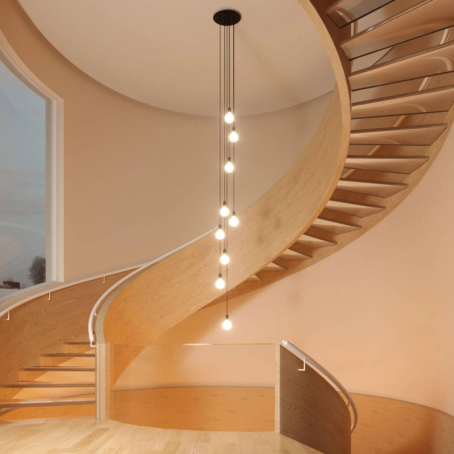 Pavillon XXL Rose-One rond, diamètre 400 mm avec 9 trous en X et 4 trous latéraux - Bois - Image 5