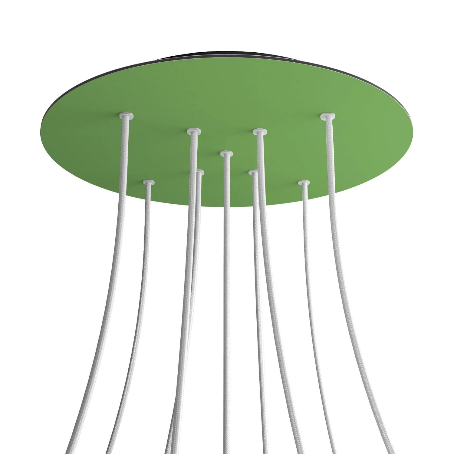 Pavillon XXL Rose-One rond, diamètre 400 mm avec 9 trous en X et 4 trous latéraux - Vert prairie - Image 8