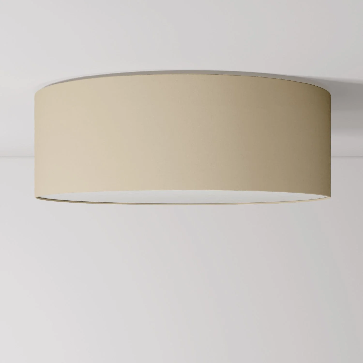 Plafonnier en tissu Large Arenal taupe - Fabriqué en France