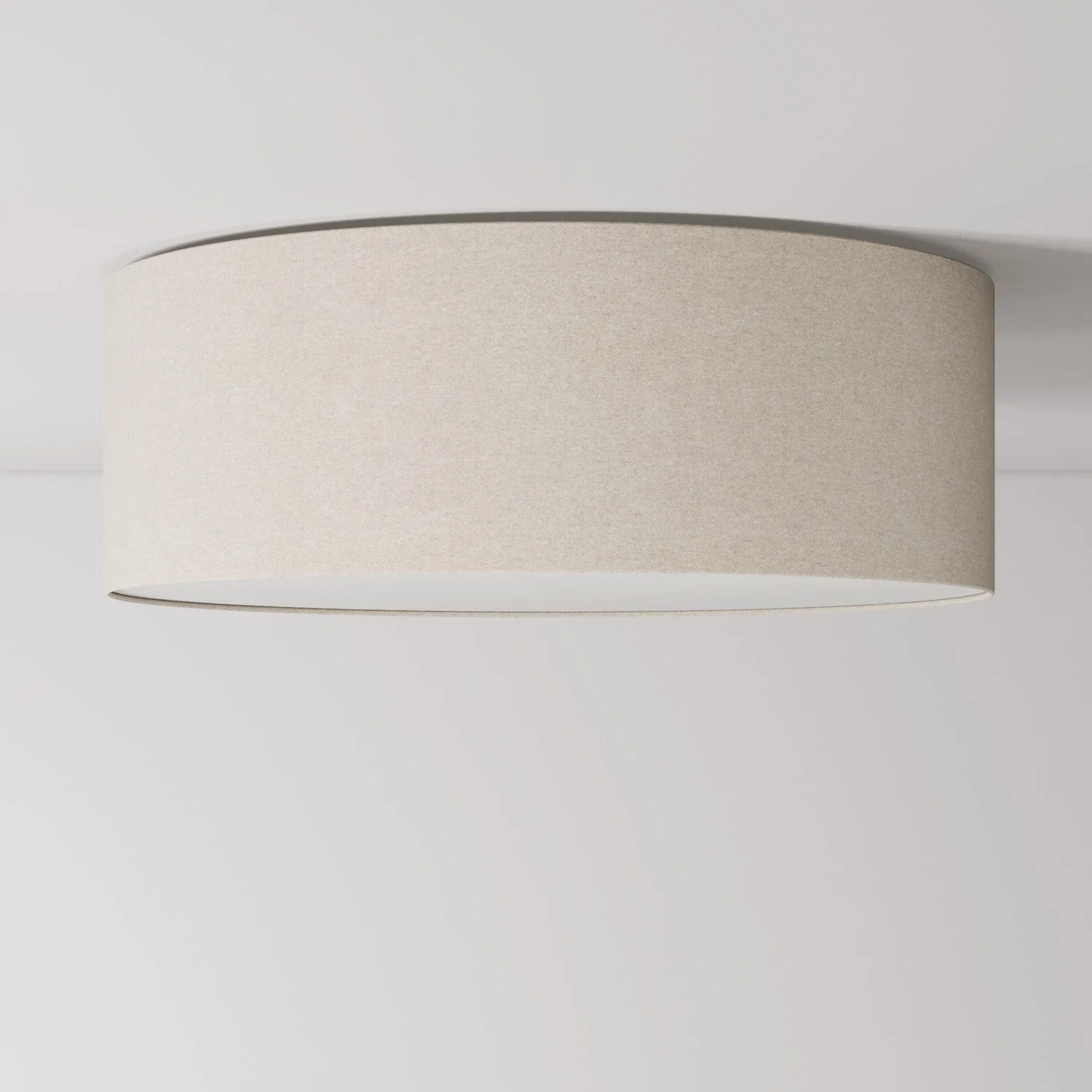Plafonnier en tissu Large - Fabriqué en Italie - Laine Sable