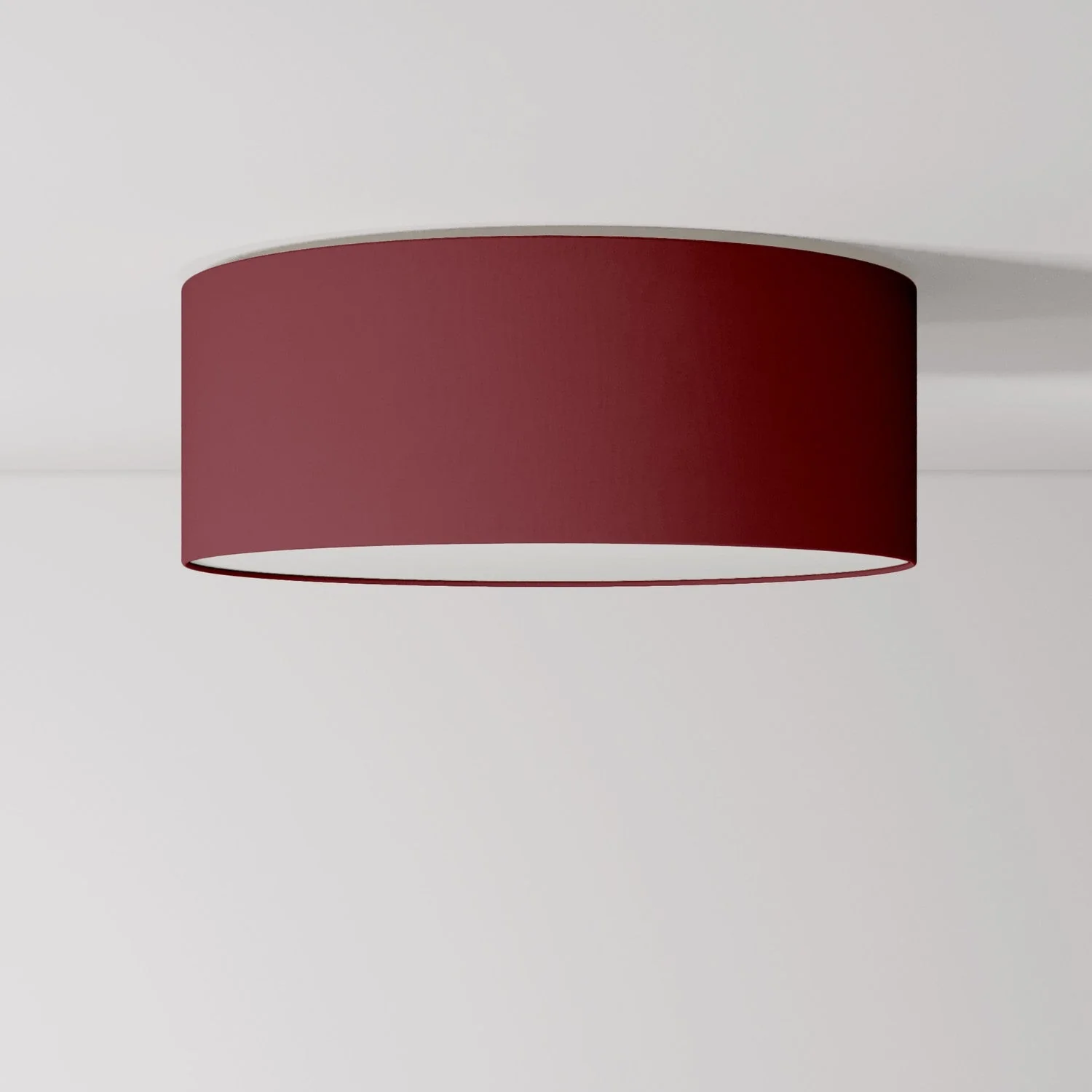 Plafonnier en tissu Medium Slim - Fabriqué en Italie - Arenal Bordeaux