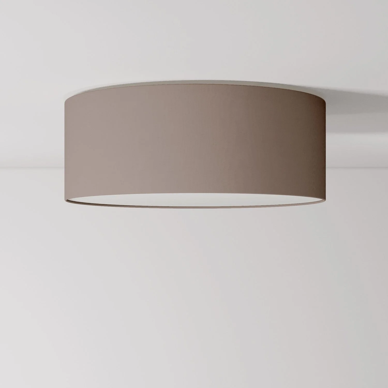 Plafonnier en tissu Medium Slim - Fabriqué en Italie - Arenal Cendre
