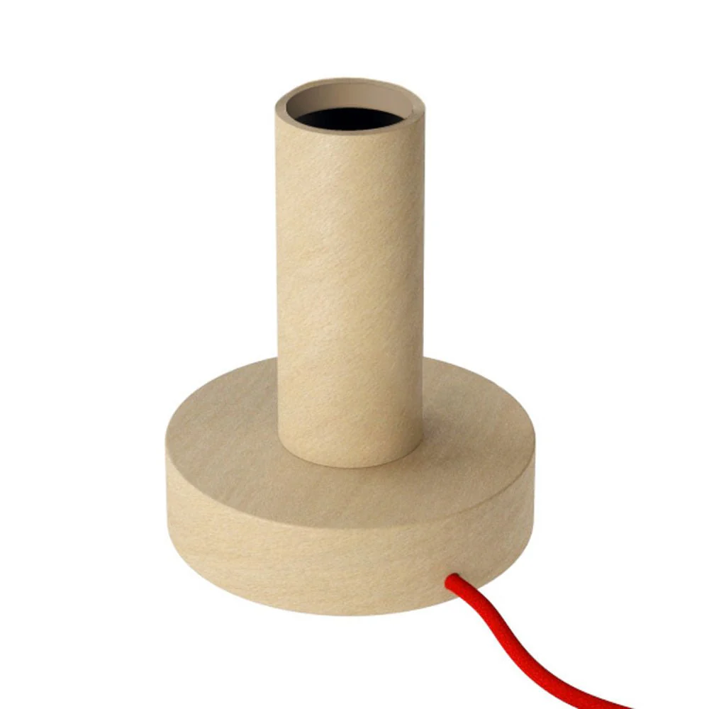 Posaluce - Lampe de table en bois Large - Naturel