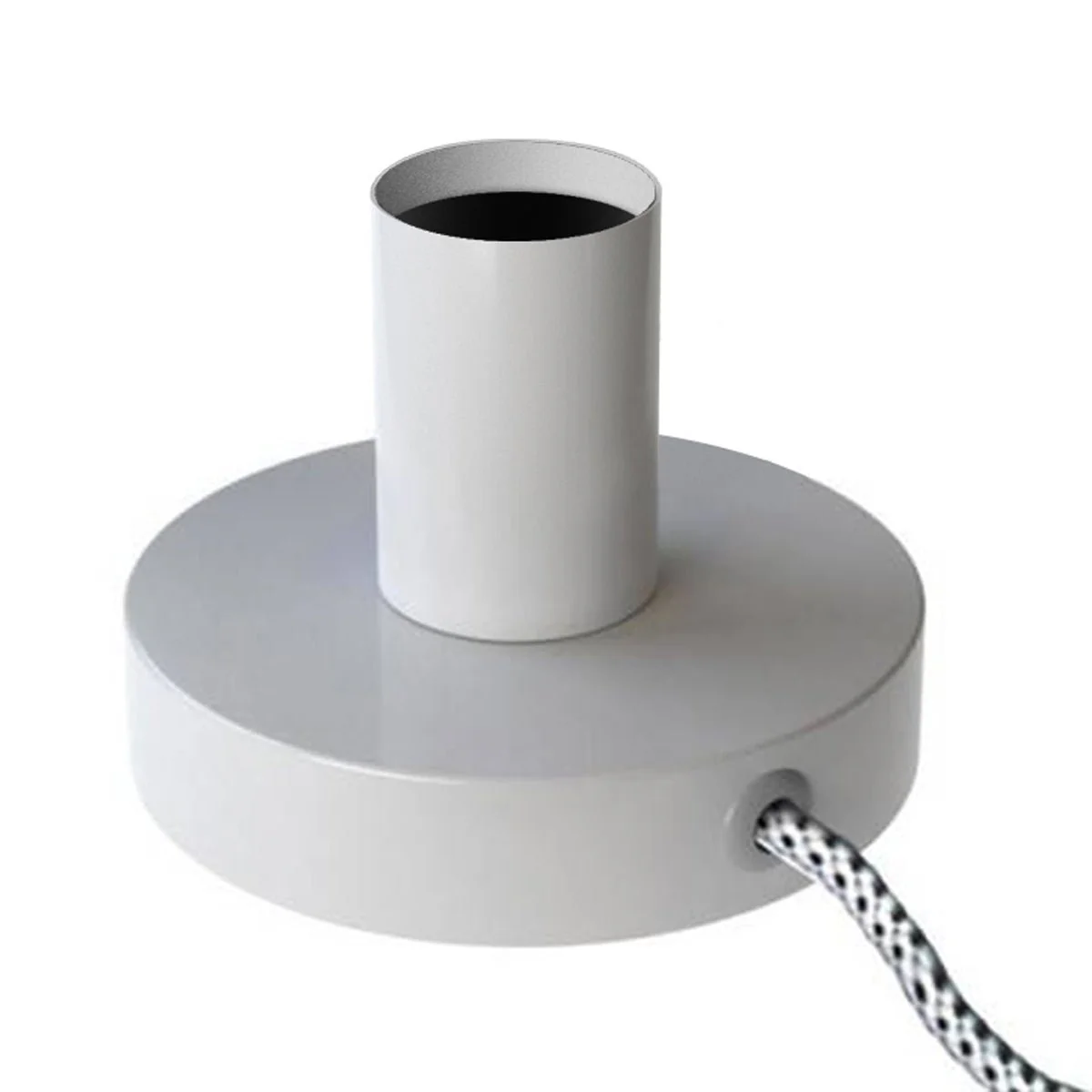 Posaluce - Lampe de table en métal - Blanc brillant