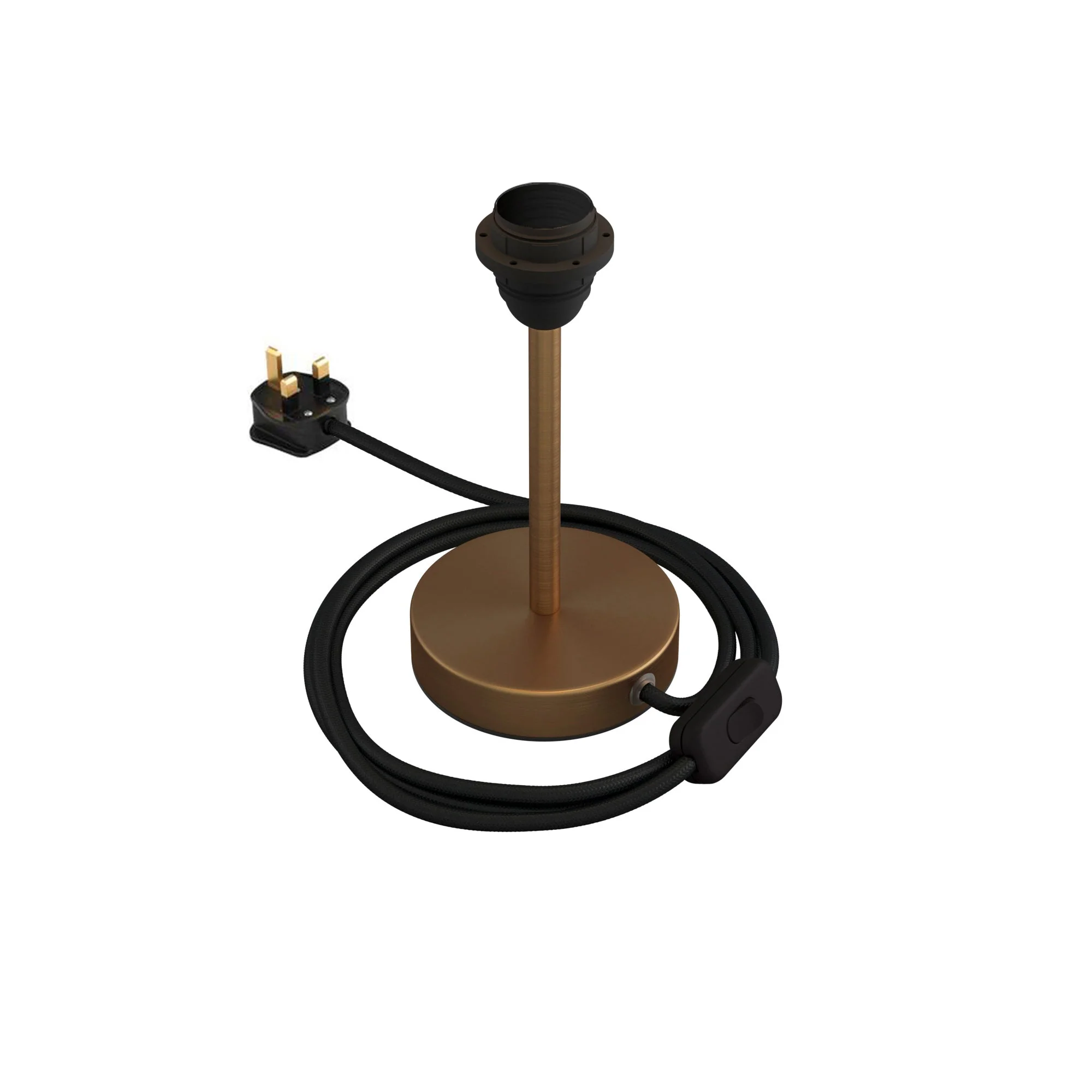 Alzaluce pour abat-jour - Lampe de table en métal avec fiche UK - Bronze satiné - Image 6