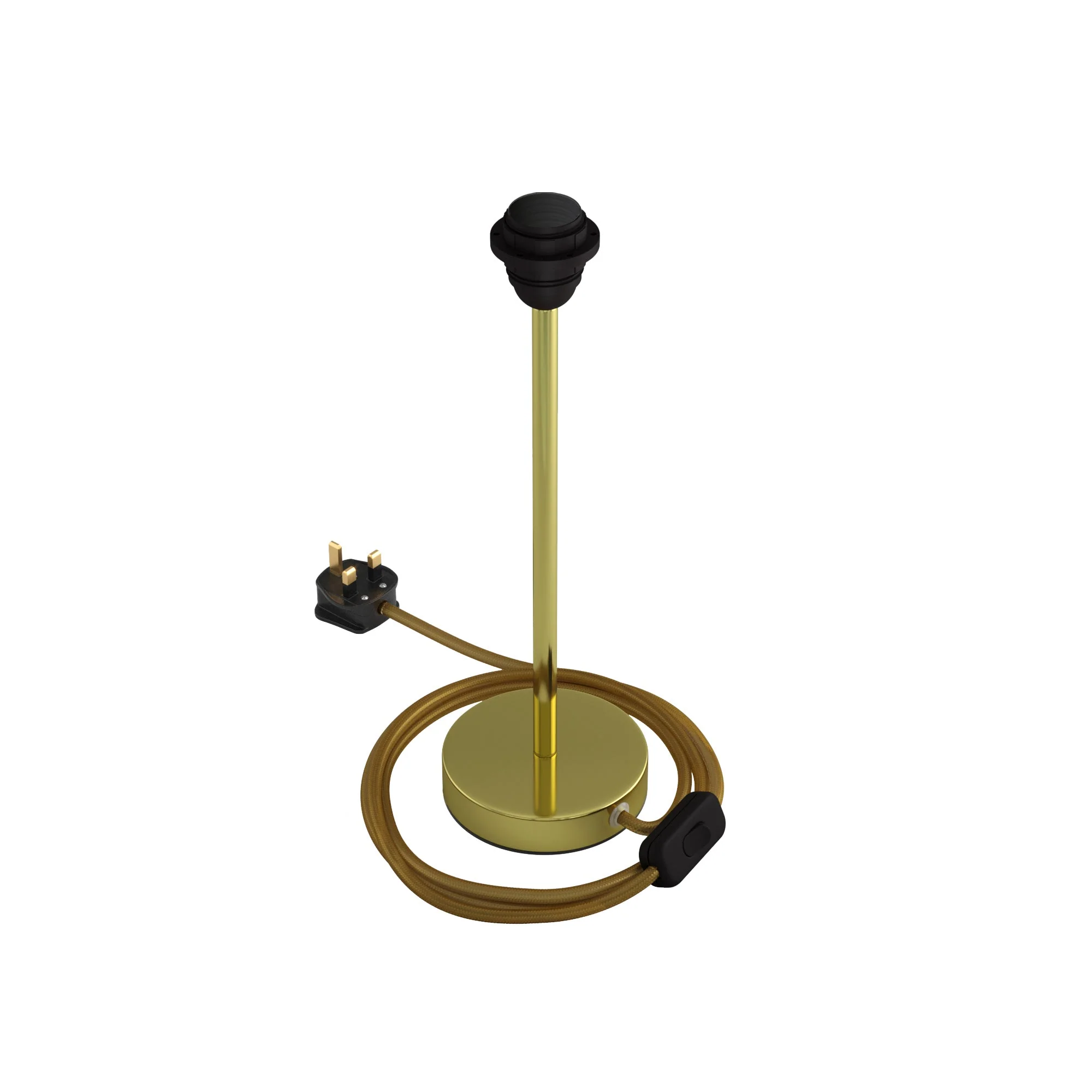 Alzaluce pour abat-jour - Lampe de table en métal et fiche UK - Laiton - Image 9