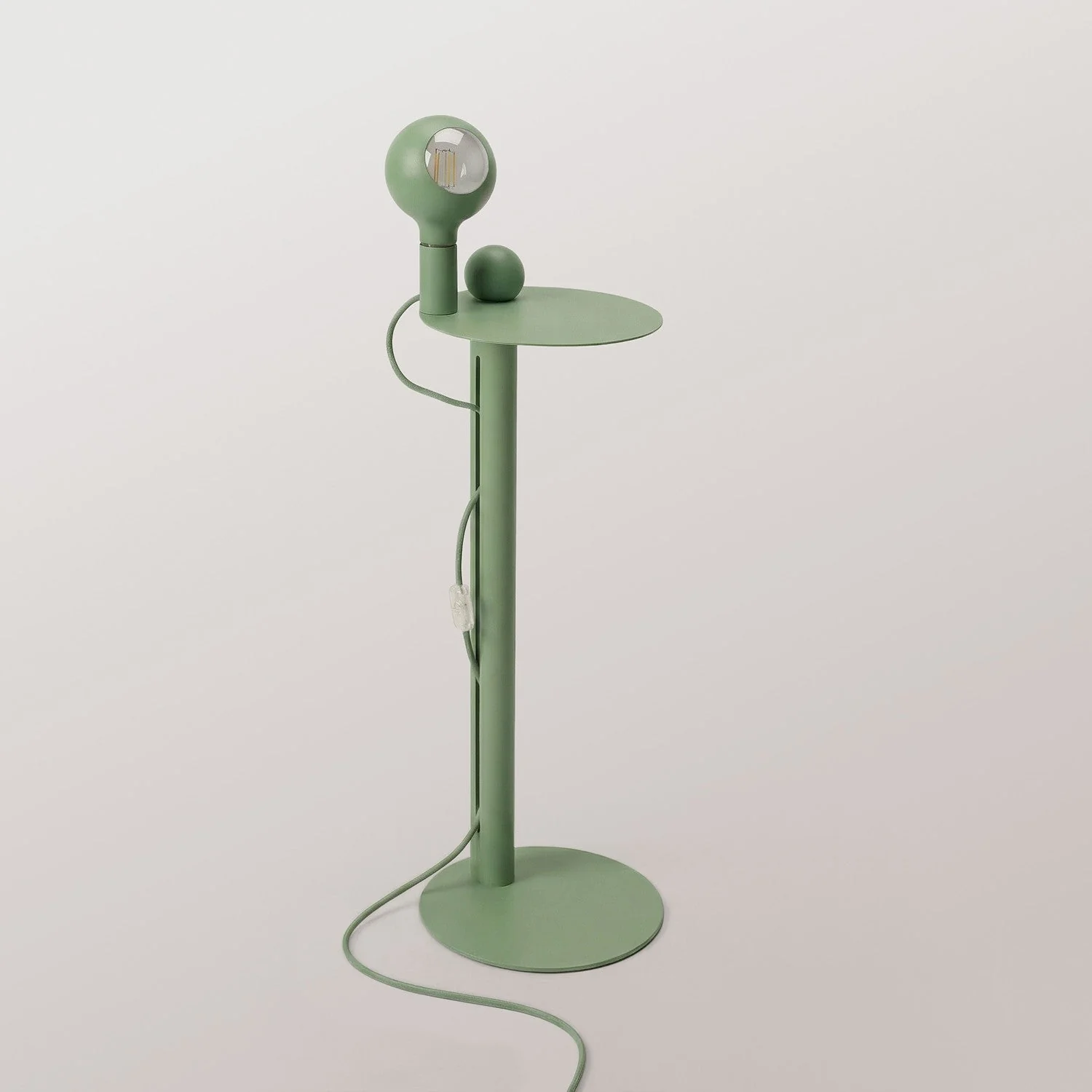 Rocco - Lampadaire avec Ampoule Camo - Vert - Image 5