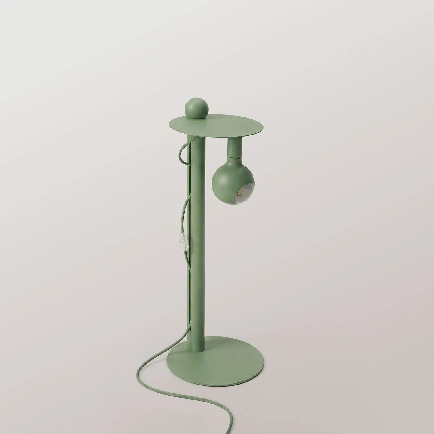 Rocco - Lampadaire avec Ampoule Camo - Vert - Image 6