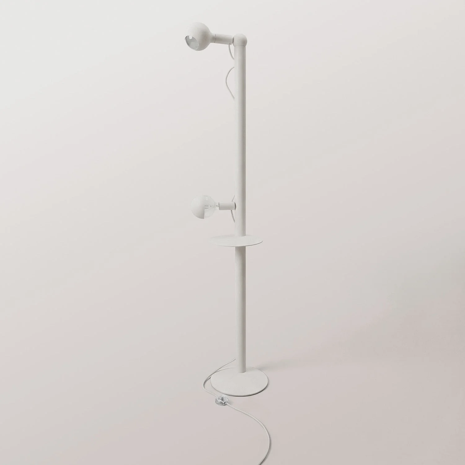 Rocco XXL - Lampe sur pied avec Fiche UK et Ampoule Maria et Camo - Blanc - Image 5