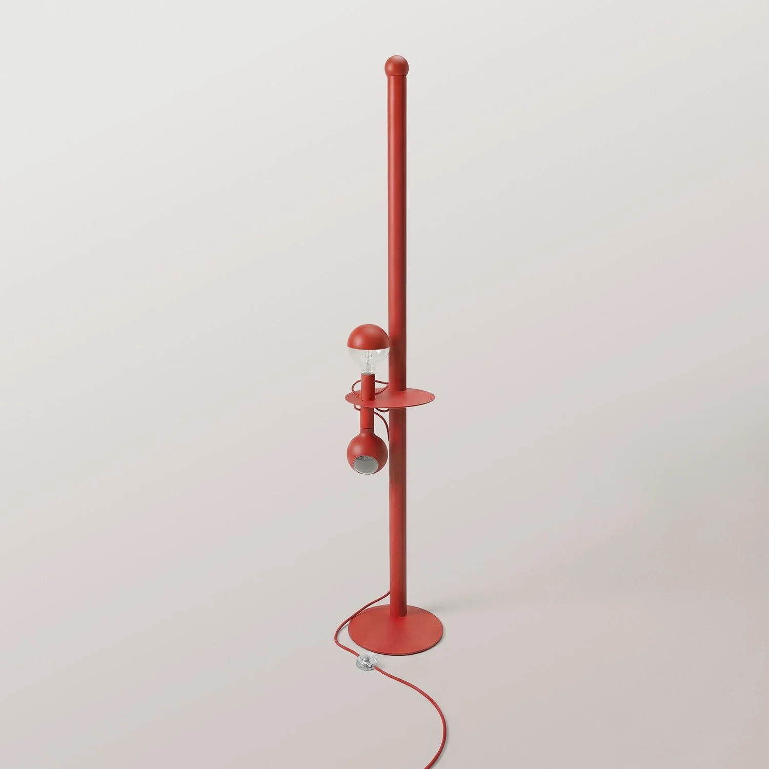 Rocco XXL - Lampe sur pied avec Fiche UK et Ampoule Maria et Camo - Rouge - Image 6