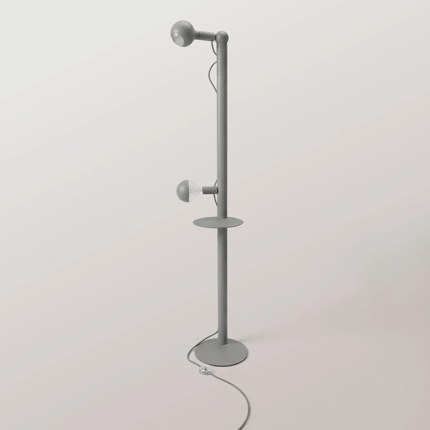 Rocco XXL - Lampe sur pied avec Fiche UK et Ampoule Maria et Camo - Gris - Image 5