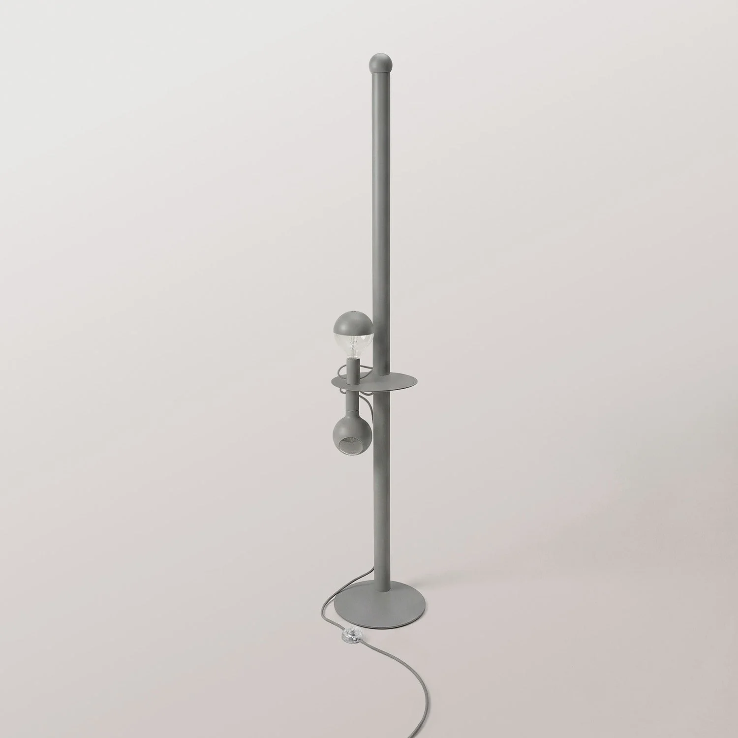 Rocco XXL - Lampe sur pied avec Fiche UK et Ampoule Maria et Camo - Gris - Image 6