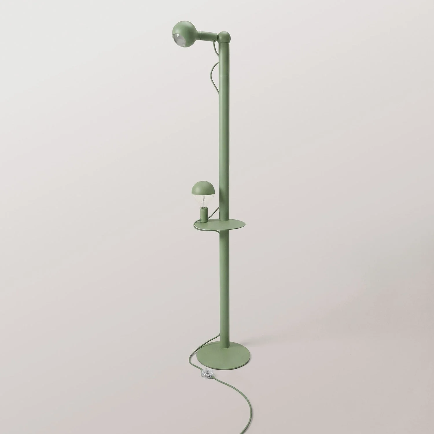Rocco XXL - Lampe sur pied avec Fiche UK et Ampoule Maria et Camo - Vert - Image 4