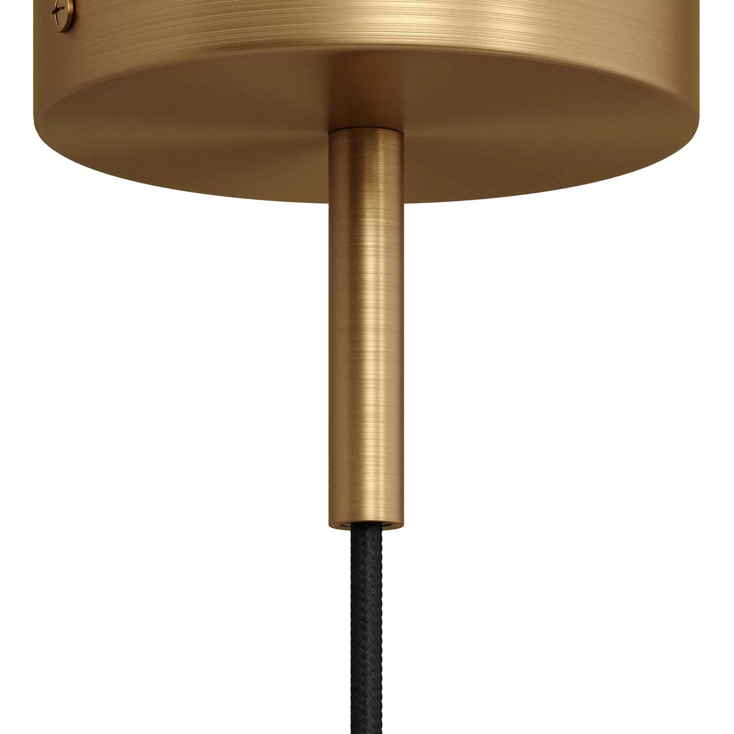 Serre-câble cylindrique en métal longueur 7 cm complet avec tige, écrou et rondelle - Bronze satiné - Image 3