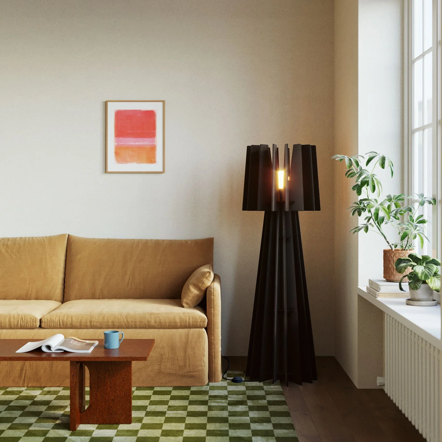 SHHINE lampe sur pied en matériau acoustique - Noir mélangé - Image 2