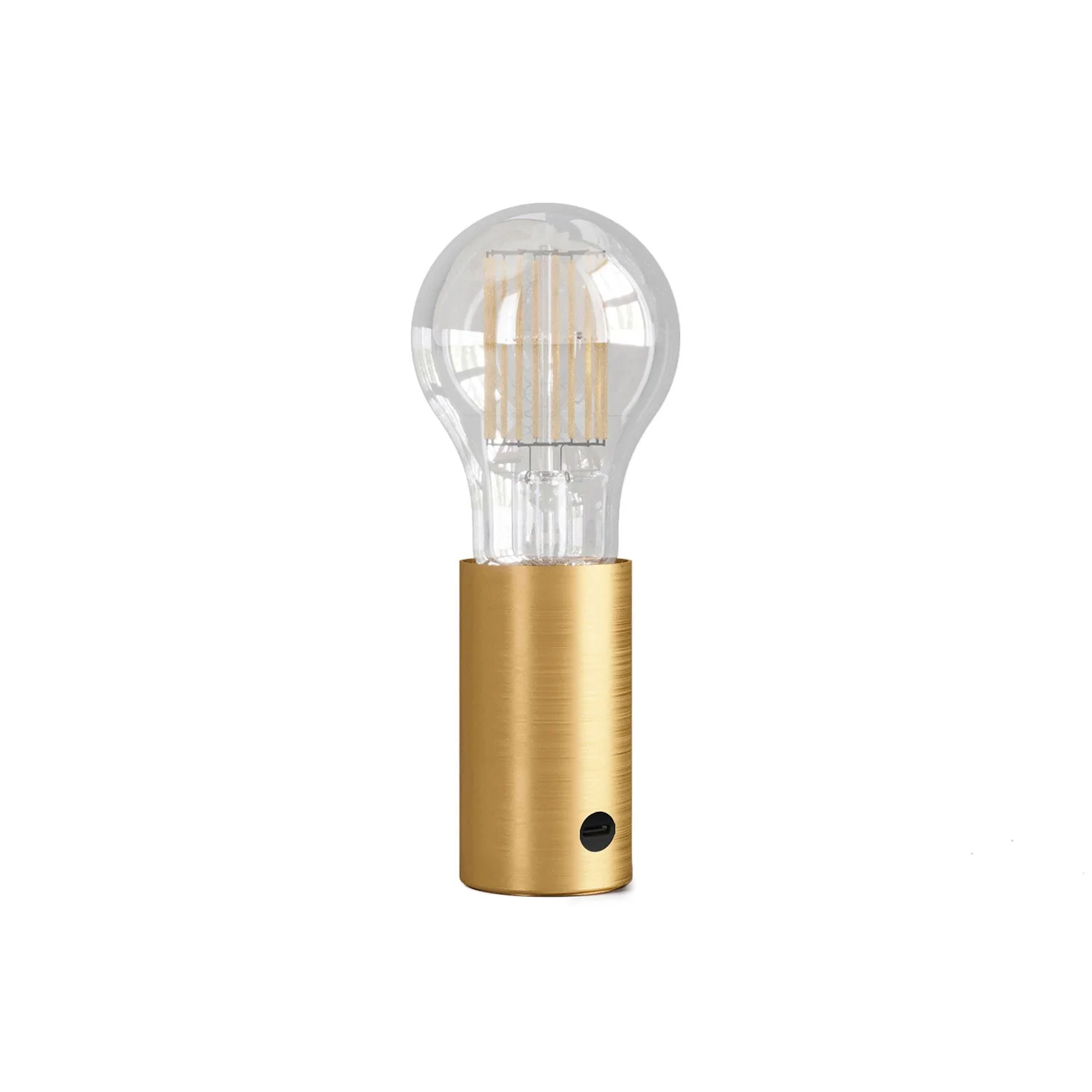 OUI ! Lampe portable 5V avec ampoule A60 - Bronze satiné