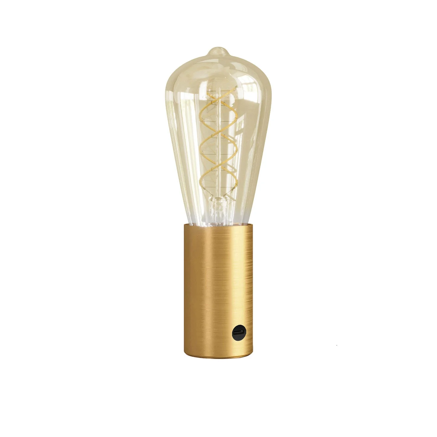 SI ! Lampe portable à 5V avec ampoule ST64 – Bronze satiné