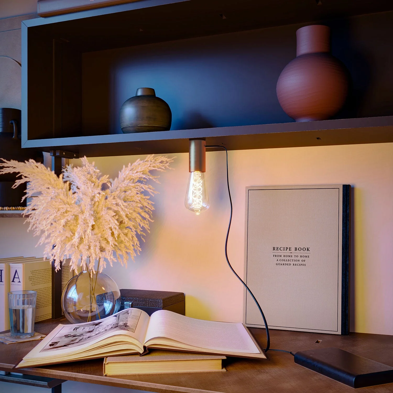 SI ! Lampe portable 5V avec ampoule ST64 - Cuivre satiné - Image 3