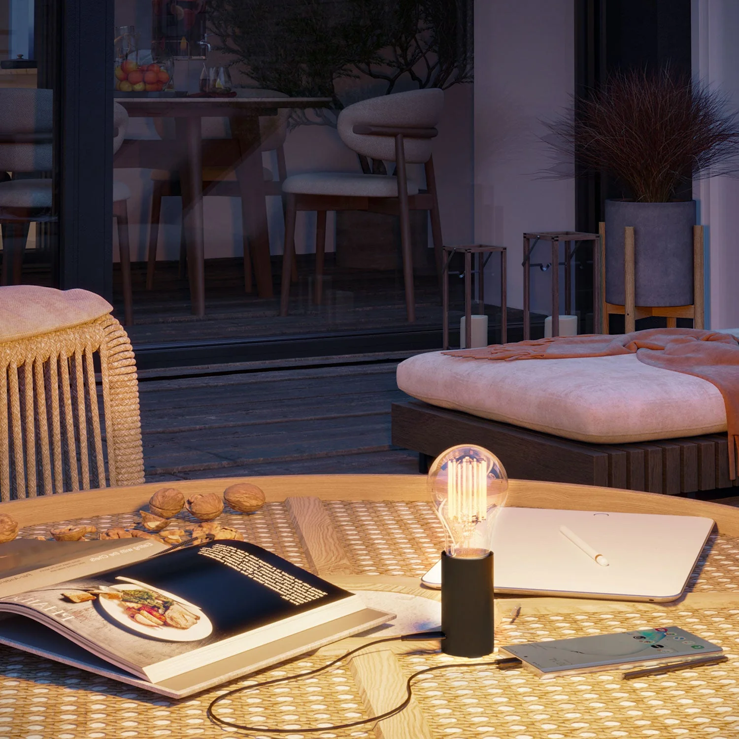 SI ! Lampe portable à 5V avec ampoule A60 - Noir - Image 5