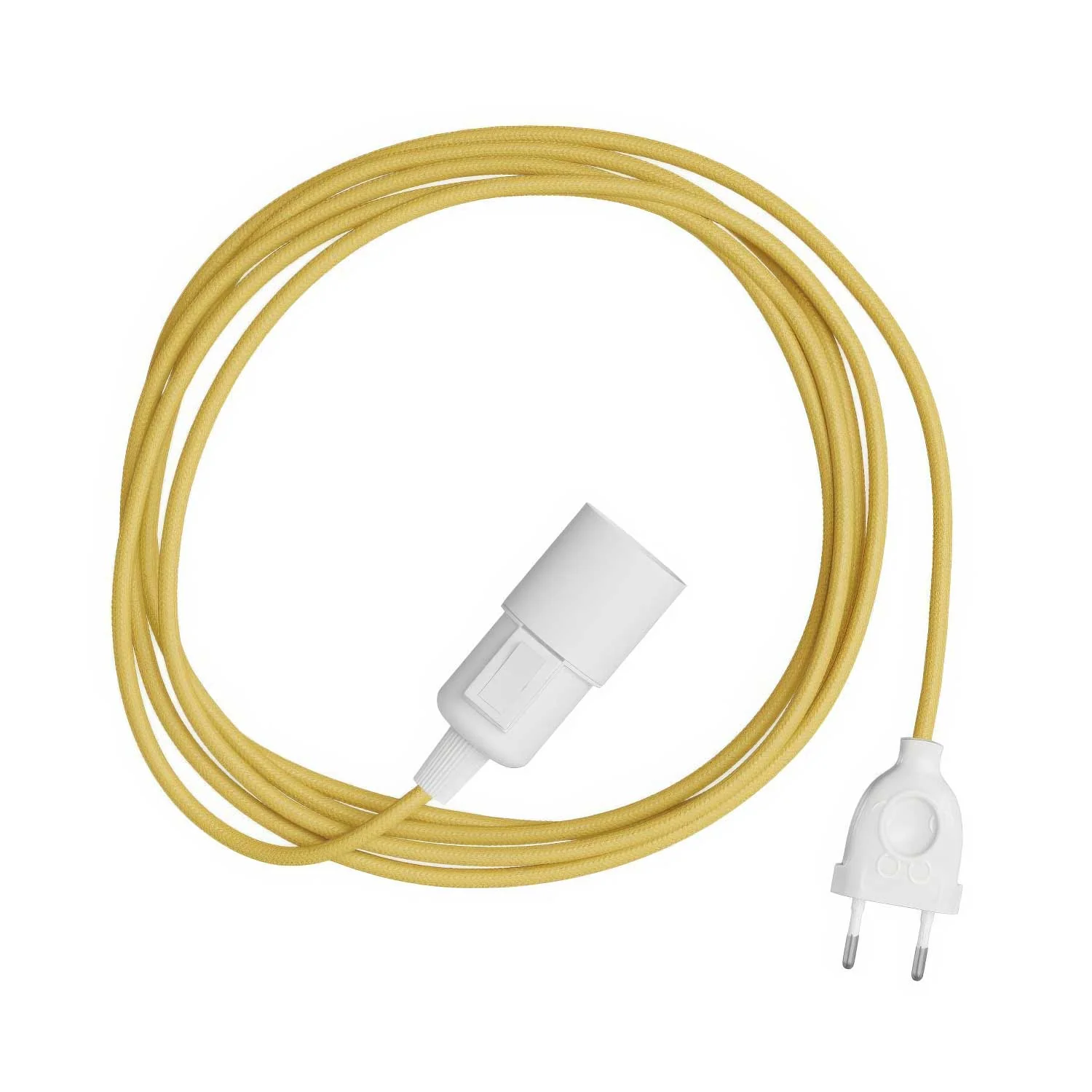 Snake - Lampe plug-in avec câble en tissu coloré RM10