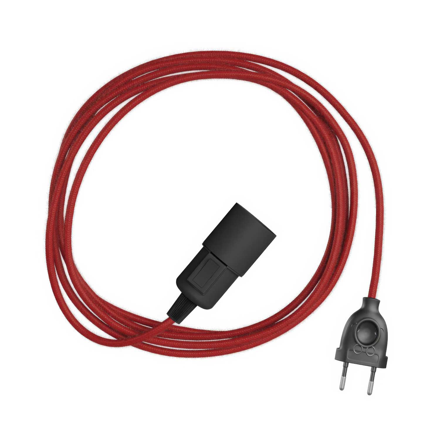 Snake - Lampe à brancher avec câble en tissu coloré RC35
