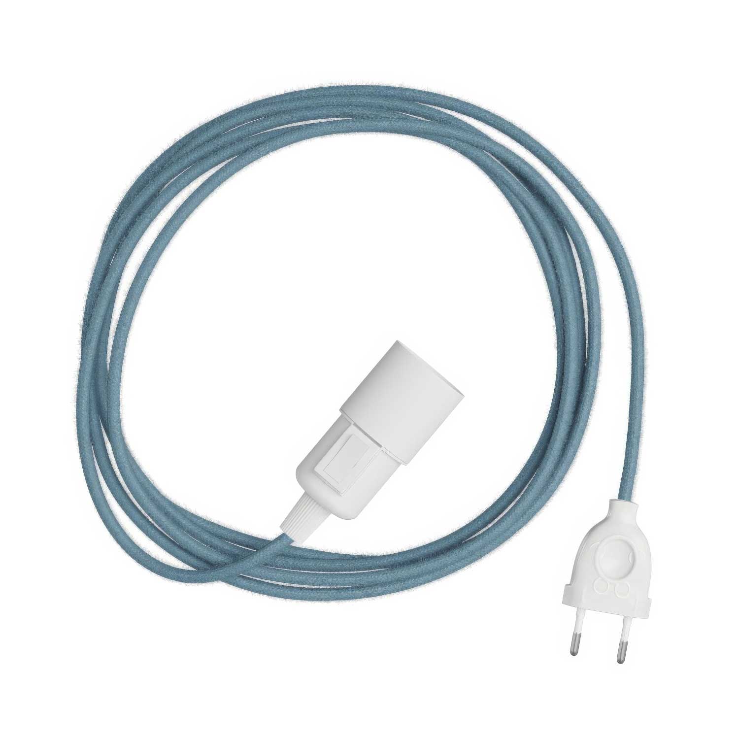 Snake - Lampe plug-in avec câble en tissu coloré RC53