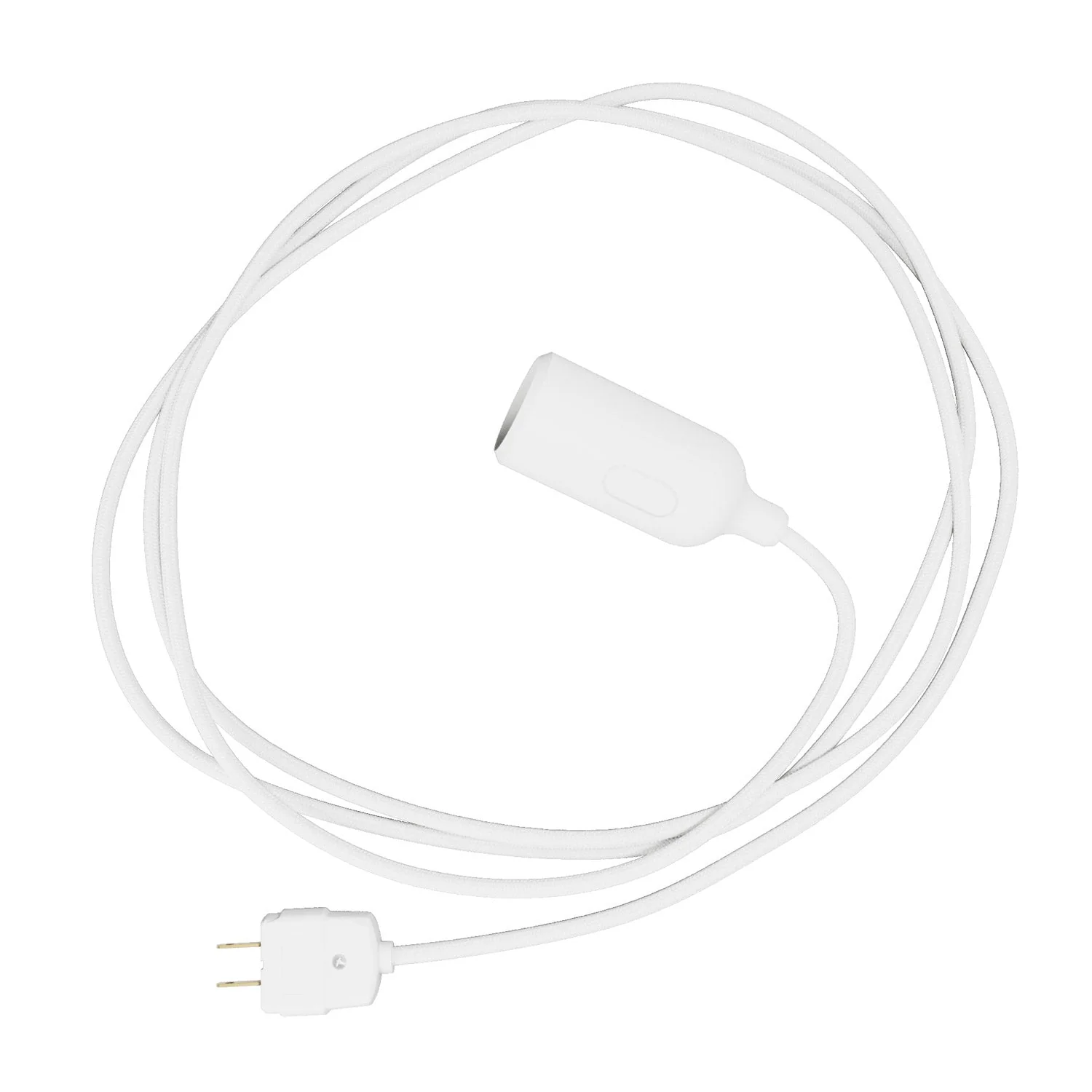 Snake - Lampe silicone avec interrupteur et prise Blanche