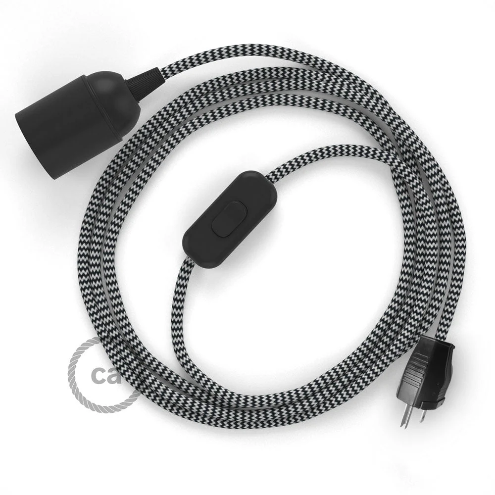 SnakeBis - Câblage avec douille et câble tissu Zig-Zag - RZ04