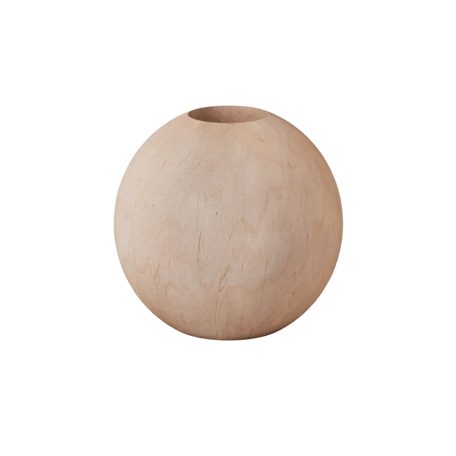 Socle de lampe en bois - Sphère