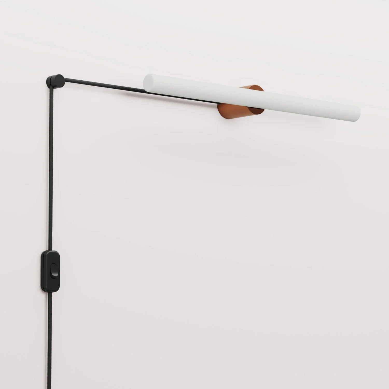 Spostaluce lampe à brancher avec finition métallique et ampoule linéaire LED S14d - Cuivre brossé - Image 3