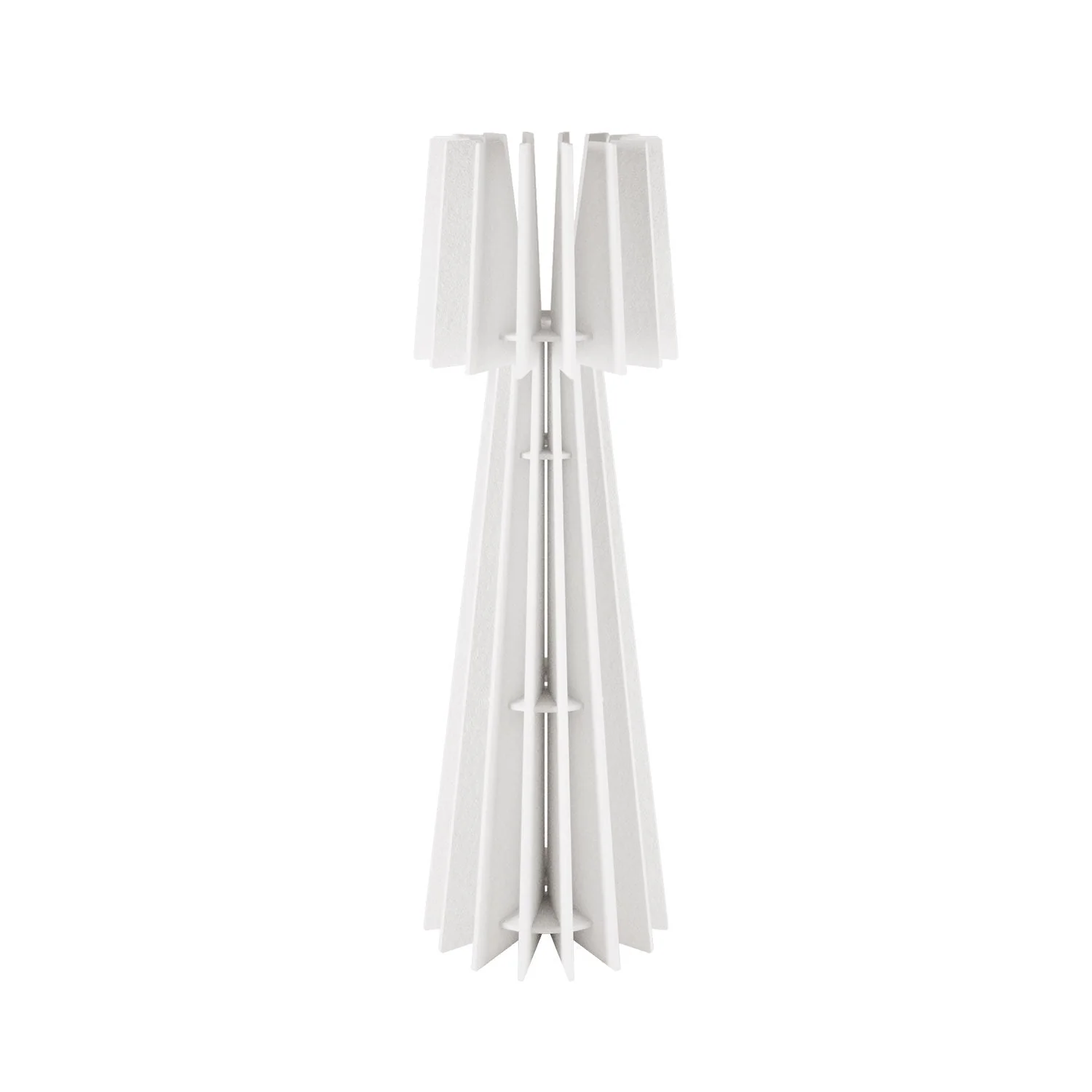 Structure pour lampe de sol SHHINE en matériau acoustique - Blanc chiné