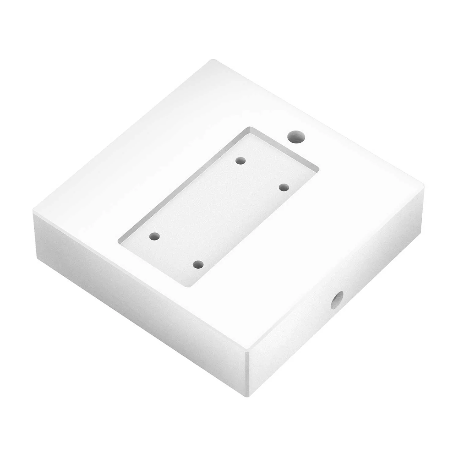 Support carré pour Archet(To) en bois – Blanc