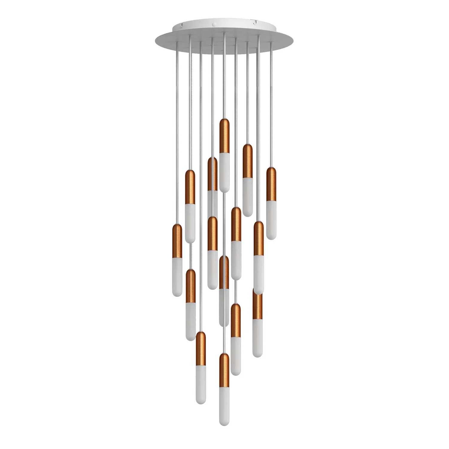 Suspension à 15 descentes complète avec P-Light et Rose-One 400mm - Cuivre