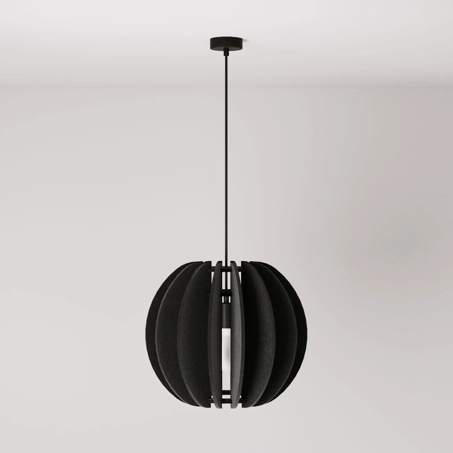 ABAT-JOUR - Suspension avec abat-jour elliptique - Mélange noir - Image 3