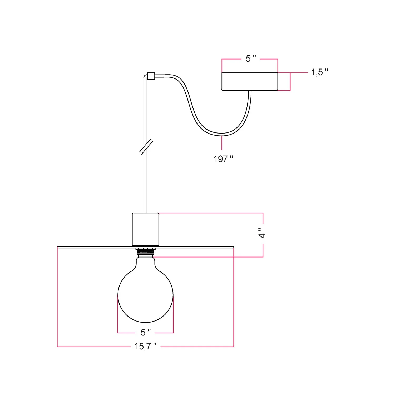 Suspension EIVA ELEGANT avec câble textile, abat-jour Ellepì, rosace et douille pour zones humides - Blanc - Image 4