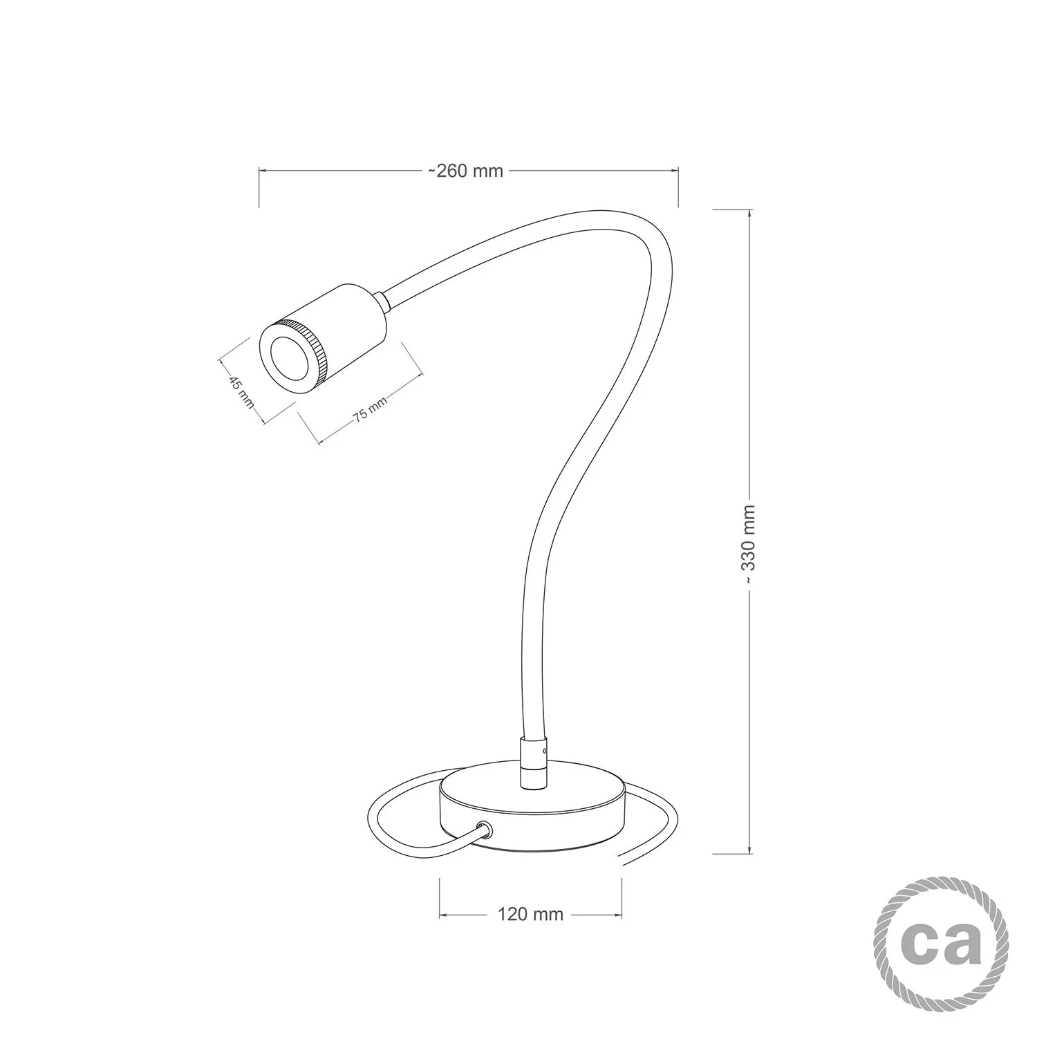 Table Flex GU1d0 lampe de table articulée avec mini spot LED - Noir - Image 5