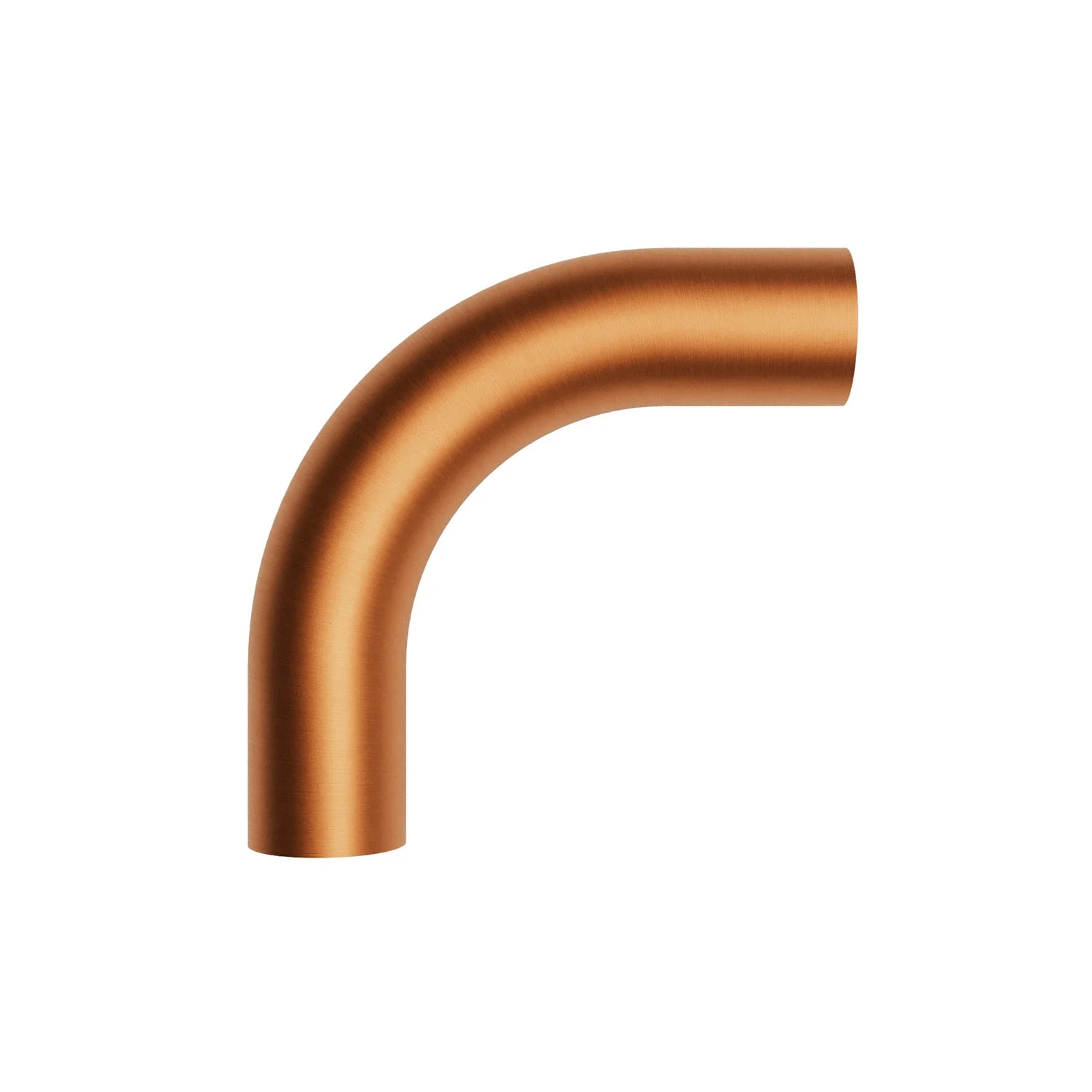 Tube courbé d’extension 5 cm en métal - Cuivre satiné