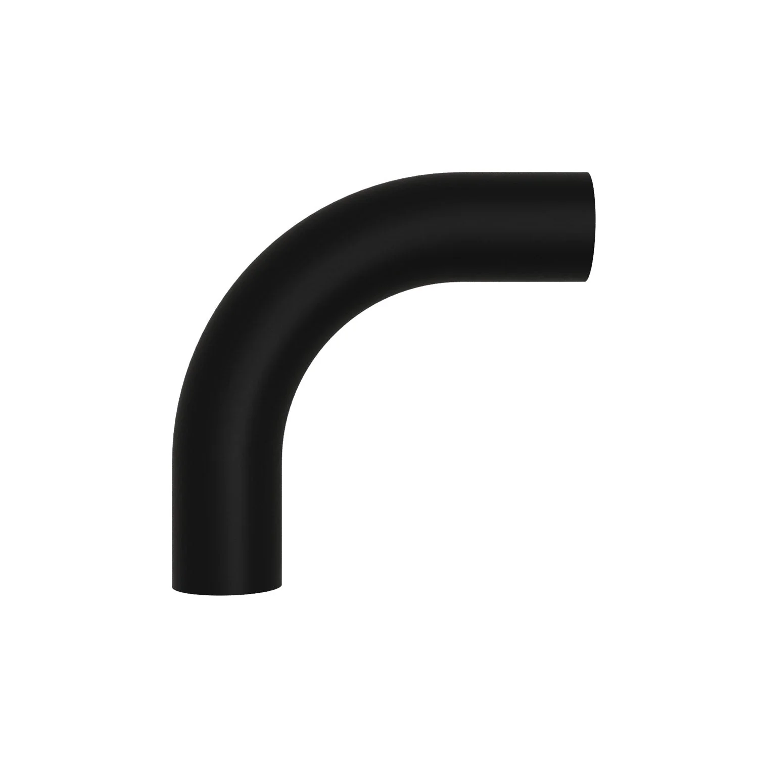 Tube courbé d’extension 5 cm en métal - Noir