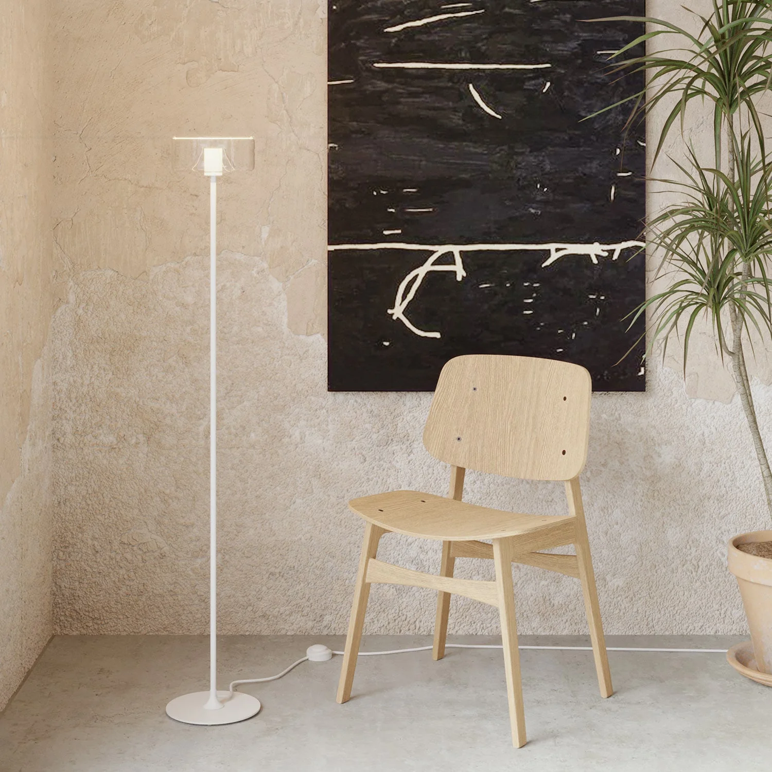Tube d’extension en métal pour lampadaires MAG-Y - Blanc mat - Image 2