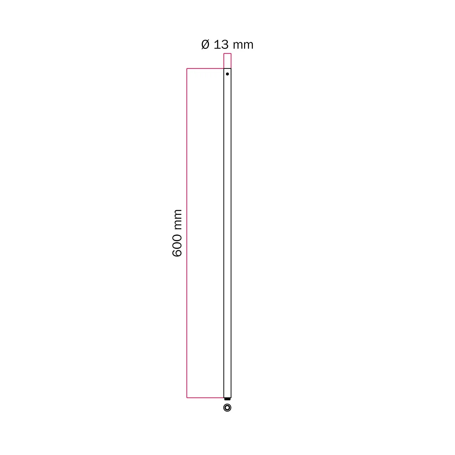 Tube d’extension en métal pour lampadaires MAG-Y - Bronze satiné - Image 3